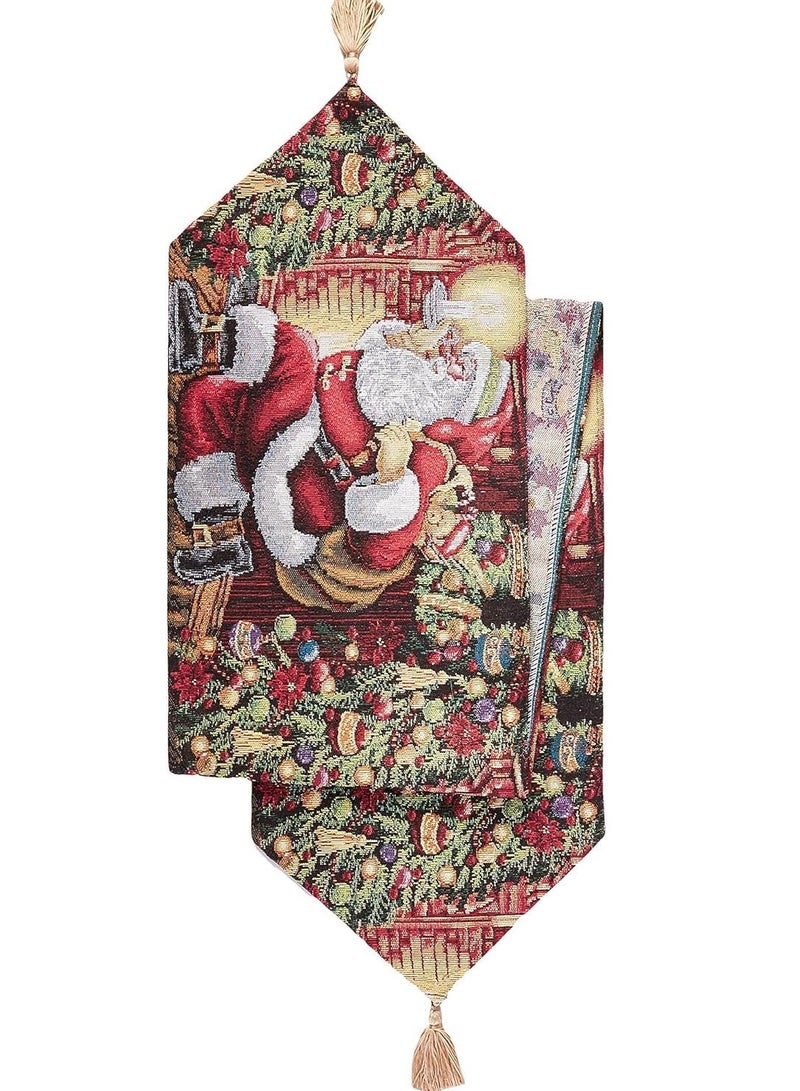 Vparty Christmas Table Runners, 71" x 14" Xmas Table Linens Christmas Dinner Table Runners for Dining Party Christmas Xmas Holiday Season Decorations  - Image 5