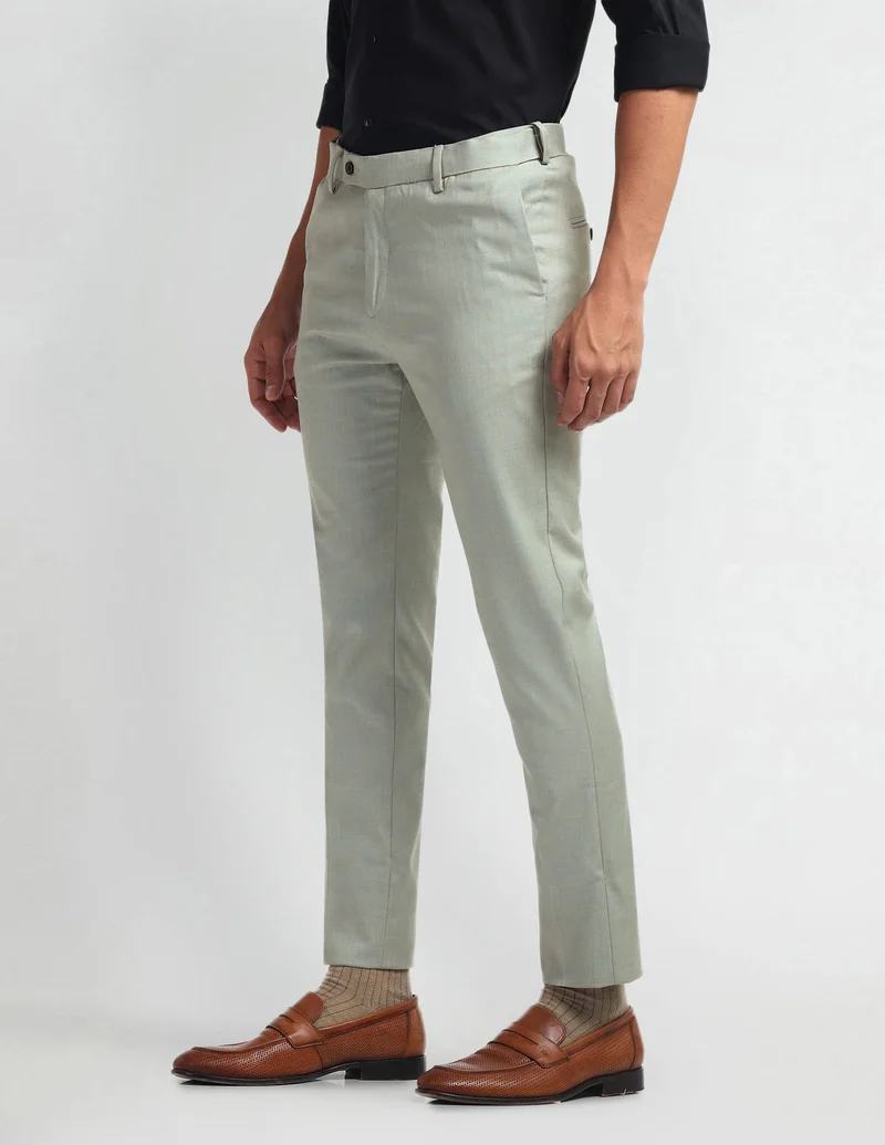 Arrow Light Green ARAHTR2034 LT. GREEN Mens Trousers for Men | Best Price UAE