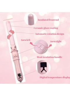 General 2024 Newest Automatic Curling Wand Rotating Curling Iron, Professional 28mm/1.1 Inch Hair Curler Hair Styling Irons Fast Heating Wand for Medium/Long Hair  - Image 4