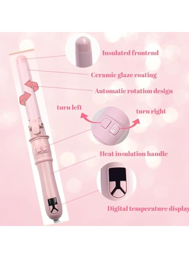 general 2024 Newest Automatic Curling Wand Rotating Curling Iron, Professional 28mm/1.1 Inch Hair Curler Hair Styling Irons Fast Heating Wand for Medium/Long Hair - Image 4