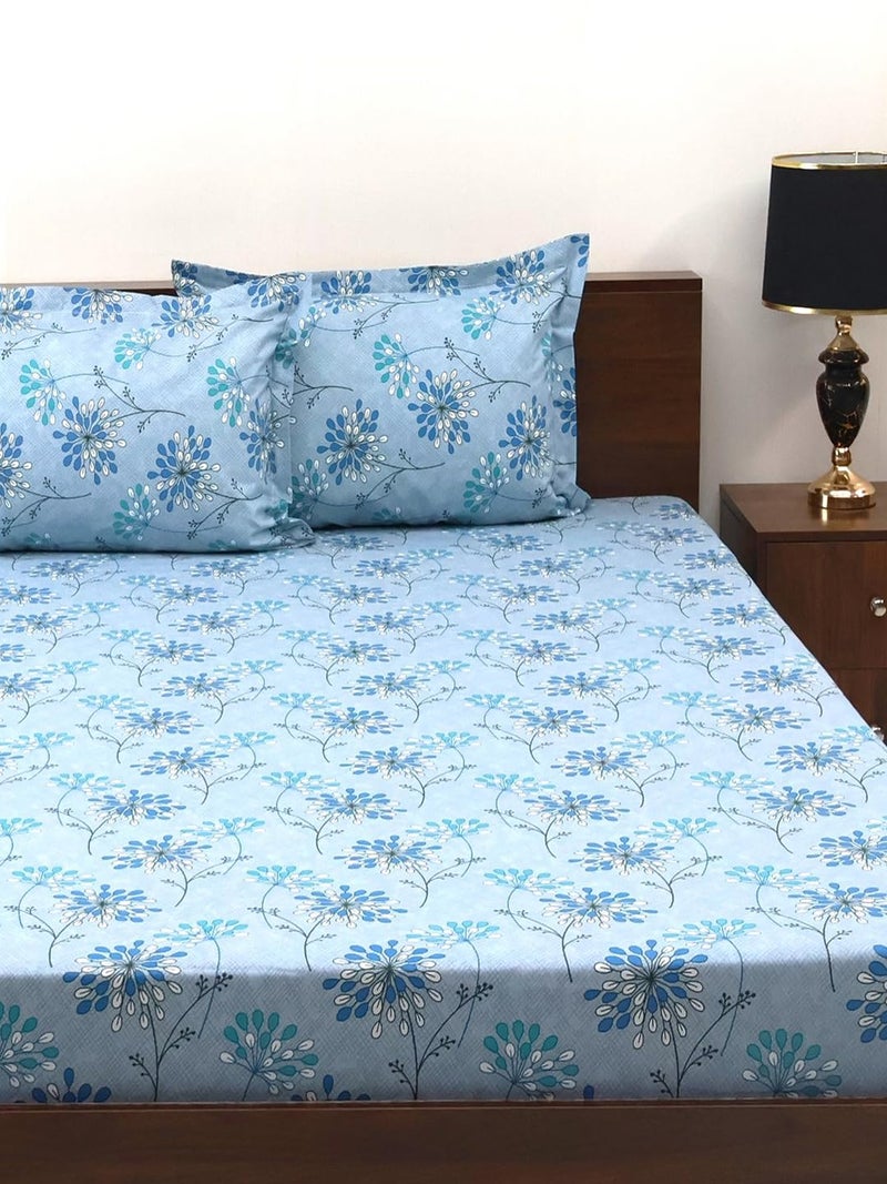 Bombay Dyeing Epigram Collection King Size Bedsheet 120 TC, 100% Pure Cotton Premium Bedsheet with 2 Pillow Covers | 2.74 M X 2.74 M | - Image 2