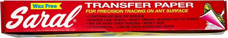 Saral RED Wax-Free Transfer Paper for Precision Tracing - 12 inches x 12 Foot Roll - Image 4