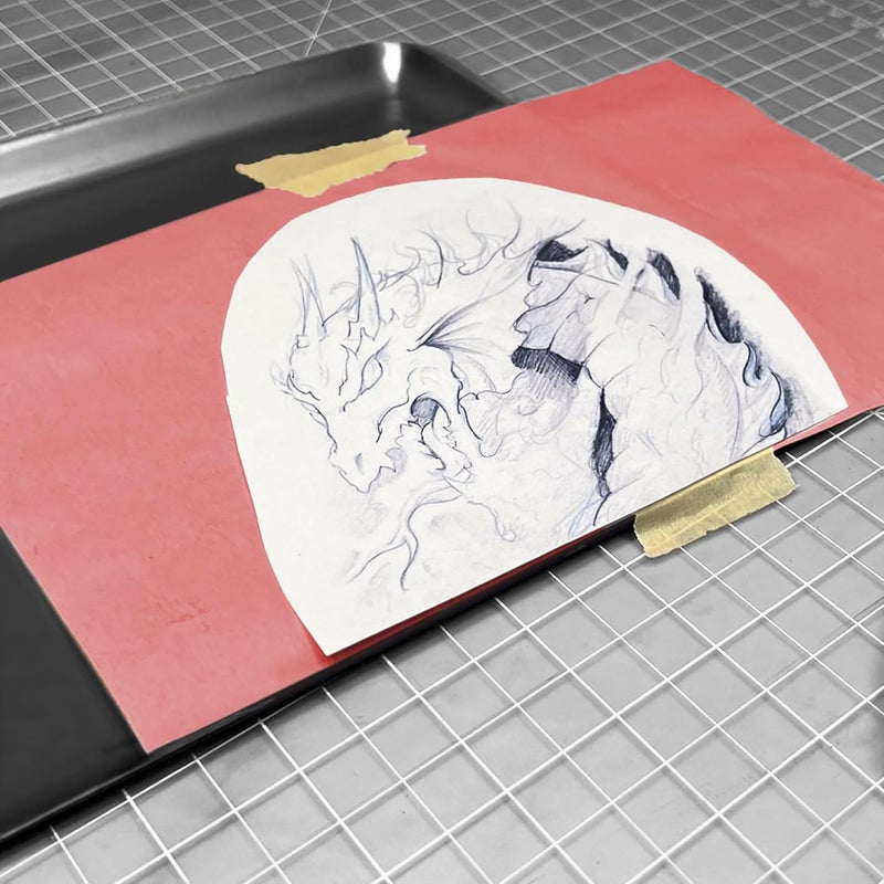 Saral RED Wax-Free Transfer Paper for Precision Tracing - 12 inches x 12 Foot Roll - Image 3