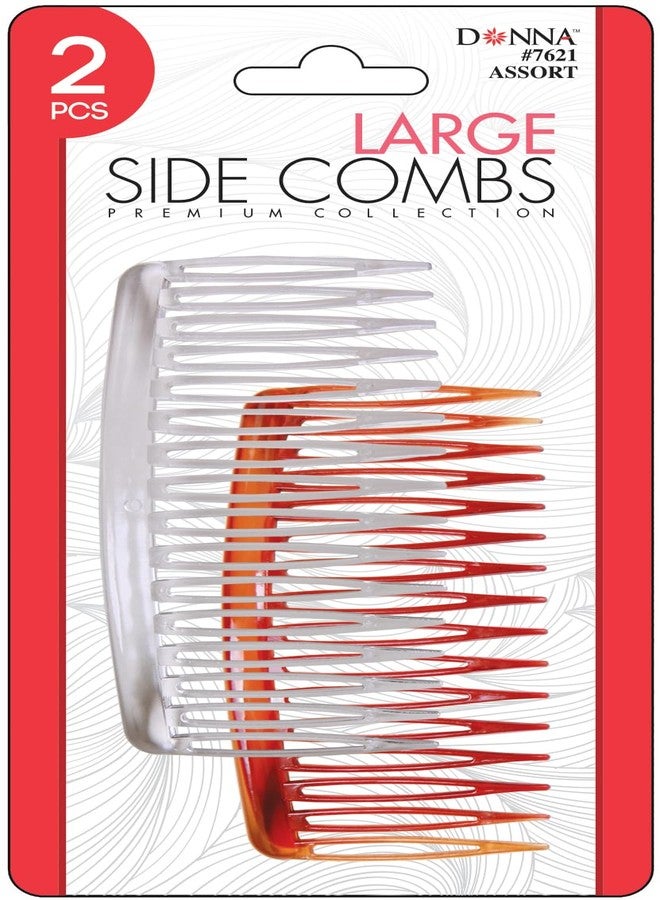DONNA SIDE, POCKET COMBS Large Side Combs Great for All Hair Type, Hair Styling Comb for Women, Men Convenient to Use Everyday Asst Color