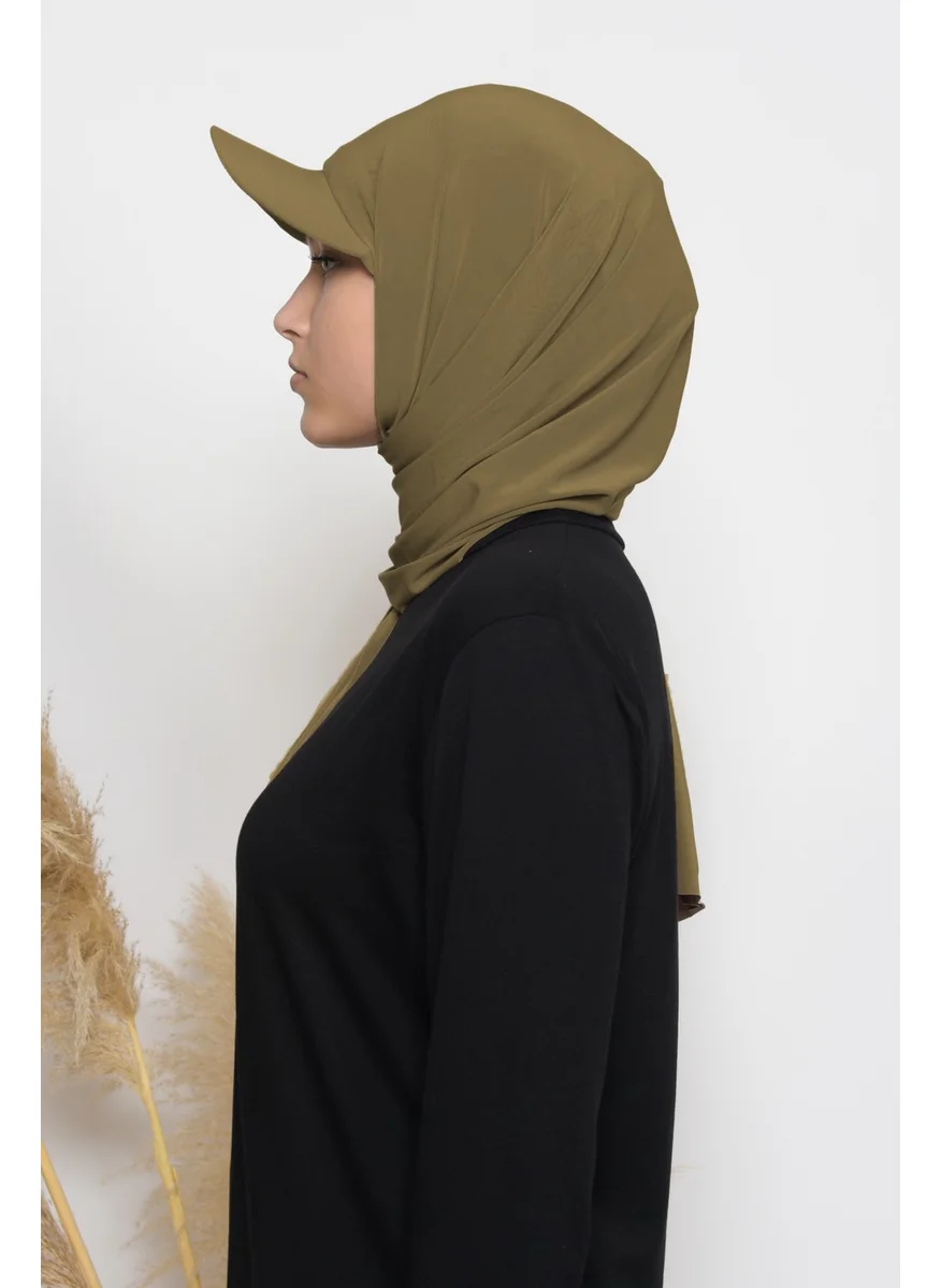 التوبة Practical Hat Lycra Shawl-Gold
