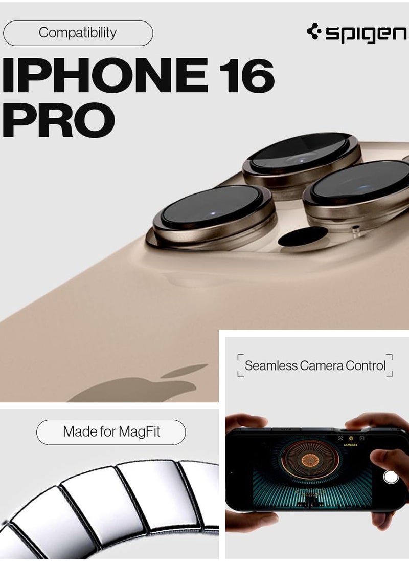 Spigen - Tough Armor T (Ai) MagFit AI iPhone 16 PRO Case Cover [Camera Control Button] MagSafe with Kickstand - Black - Image 1