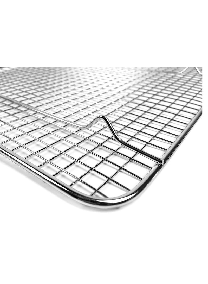 Goson Goson Heavy Duty Stainless Stain Bakeware, Baking, Cooling, Oven Roasting, Broiler Rack, 8in by 10in, Cross Wire, Pack of 2, Compatible with Various Baking Sheets Oven Pans - Image 4