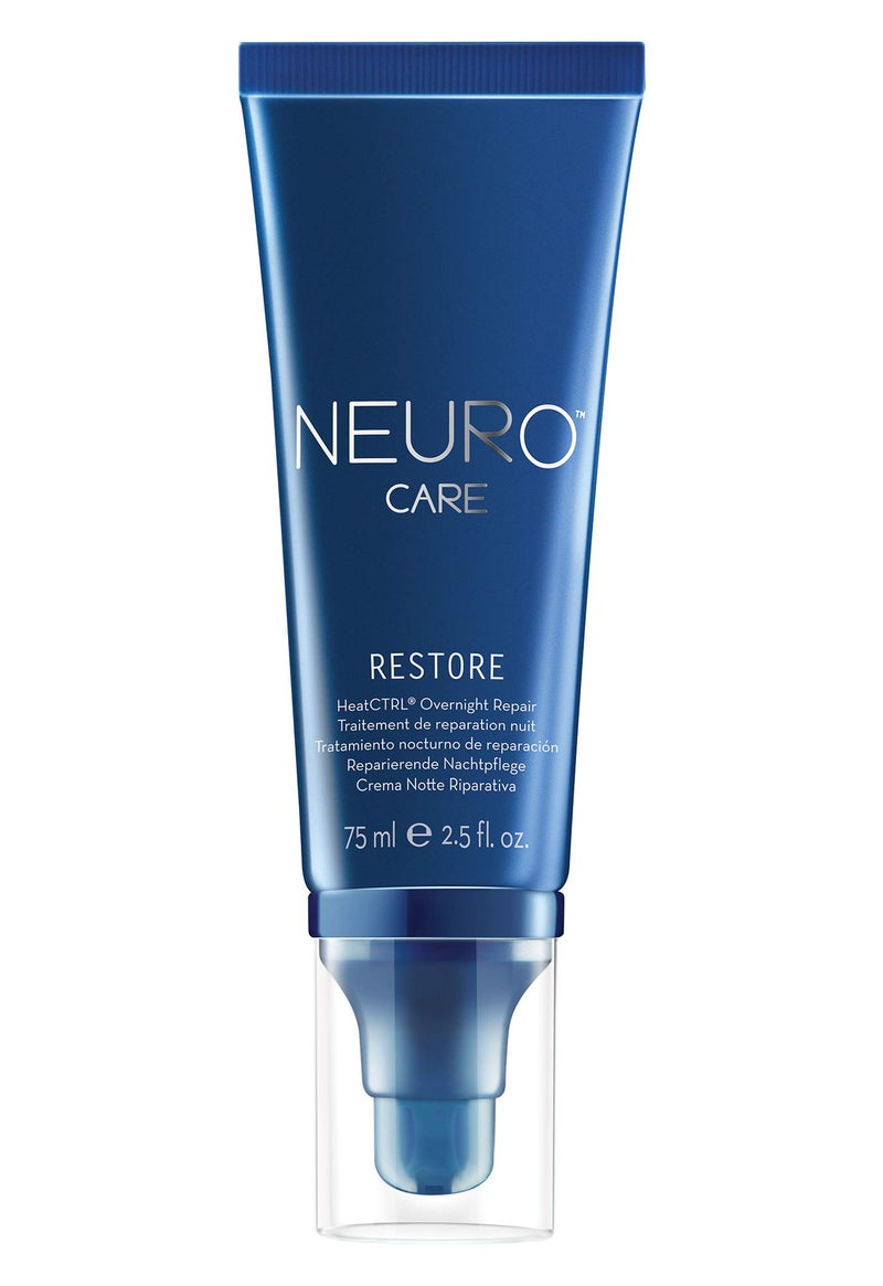 Neuro by Paul Mitchell Restore HeatCTRL Overnight Repair Leave-In Treatment, Pillow-Safe + Residue-Free, Heat Repair For All Hair Types, Especially Damaged Hair, 2.5 fl. oz. - Image 1