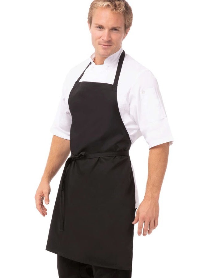 Chef Works Bib Apron, Black, One Size, APKBL-BLK-0, Apkblblk0 - Image 1