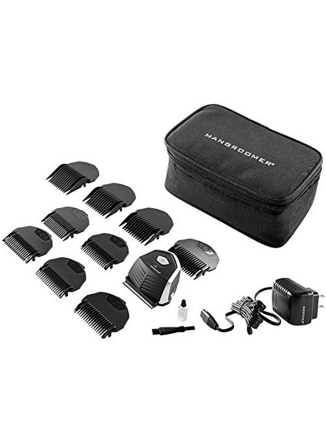 مانجرومير - مجموعة MANGROOMER™ Ultimate PRO لقص الشعر ذاتيًا مع بطارية Lithium MAX™ Power، وماكينات قص الشعر، وماكينات تشذيب الشعر، ومقاومة للماء لتوفير المال! - Image 1