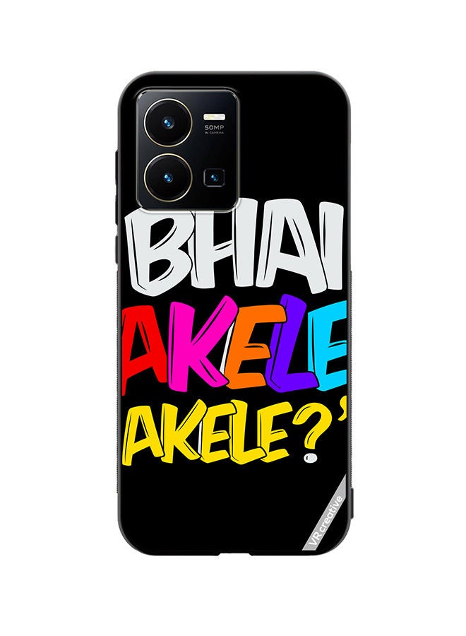 Protective Case Cover For Vivo Y35 Bhai Akele Akele Design Multicolour