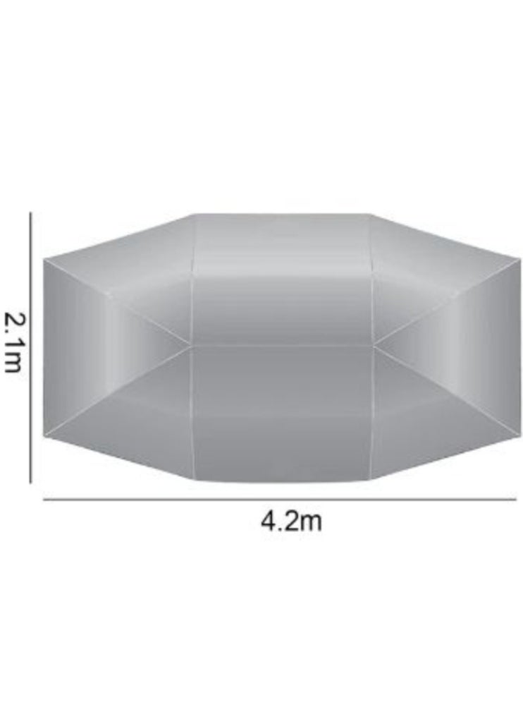 2.1 × 4.2 متر غطاء سيارة خارجي مقاوم للماء خيمة من القماش للحماية من الأشعة فوق البنفسجية قابلة للطي قماش القنب الشمسي - pzsku/ZB541718AA47AD3528F2EZ/45/_/1712665994/163cc347-5fc0-4405-b629-d1f7de033809