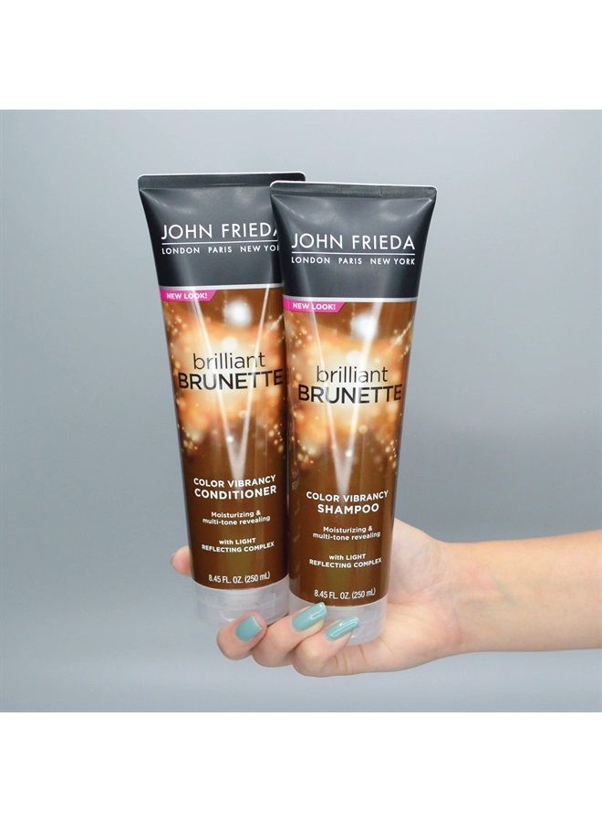 John Frieda Brilliant Brunette Multi-Tone Revealing Shampoo, Color Protecting Shampoo, Helps Unlock Vibrant Color, 8.45 Ounce  - Image 5