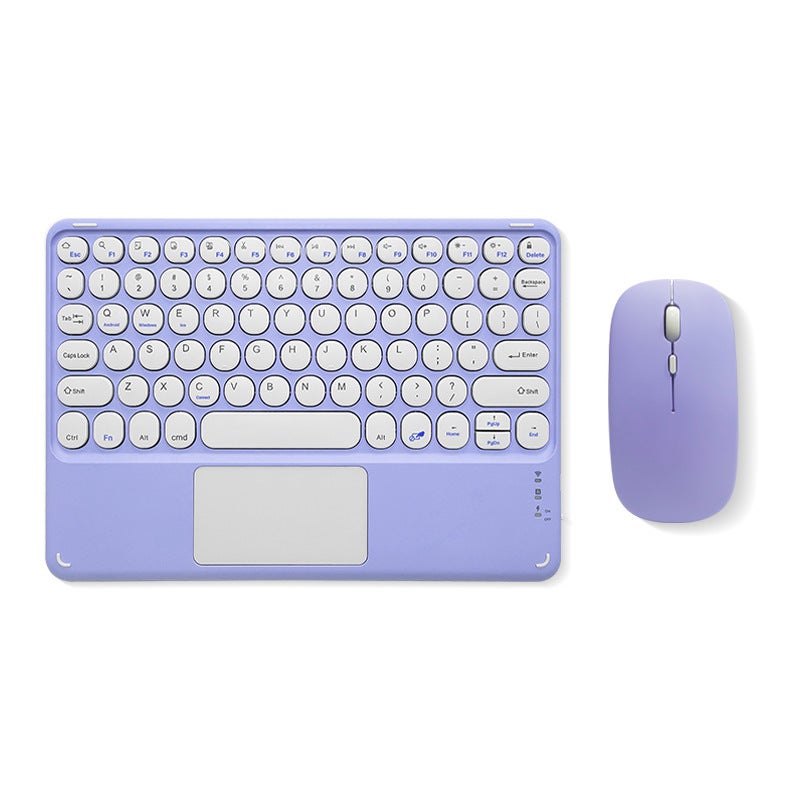 Universal Portable Cute Keyboard 10 inch purple round hat keyboard
