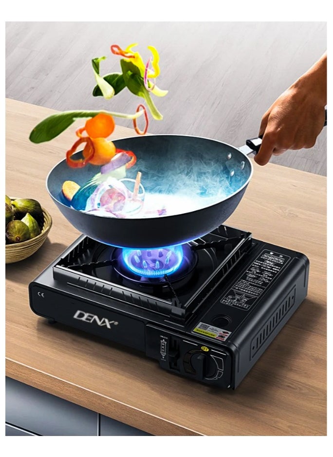 Portable Gas Stove-Dual use type – Compact, Easy-to-Use, Efficient Cooking Solution for Camping, Outdoor BBQs, and Emergency Use – Lightweight & Durable Design