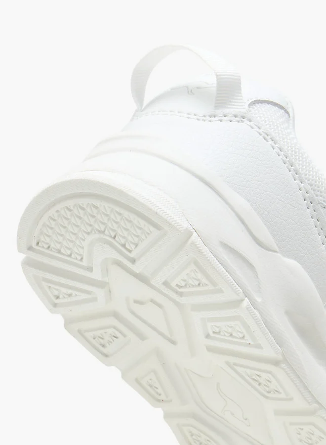 kangaROOS Boys' Textured Sports Shoes with Hook and Loop Closure