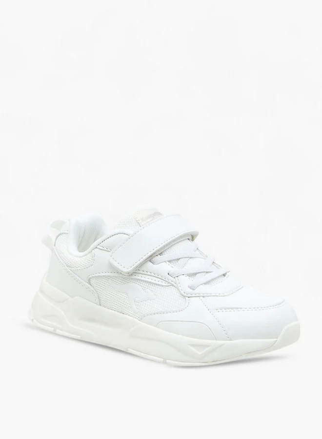 كانغاروس Boys' Textured Sports Shoes with Hook and Loop Closure