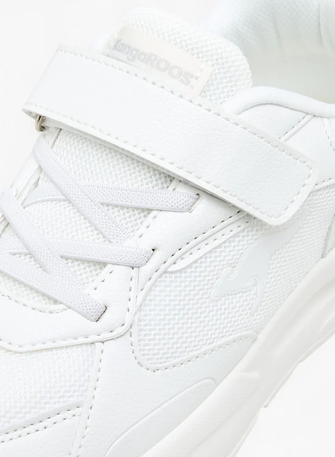 kangaROOS Boys' Textured Sports Shoes with Hook and Loop Closure