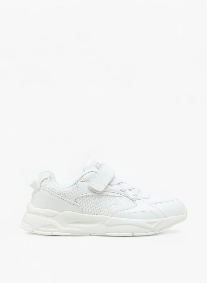 kangaROOS Boys' Textured Sports Shoes with Hook and Loop Closure