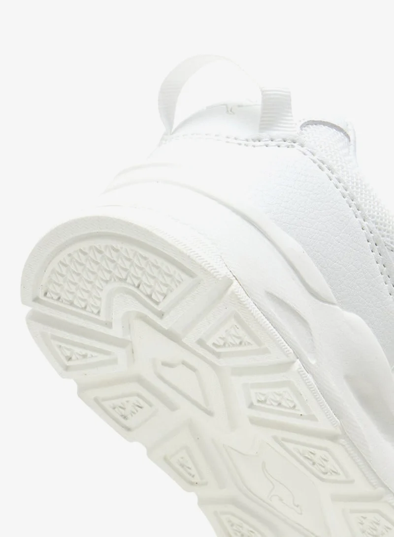 kangaROOS WHITE Boys' Textured Sports Shoes with Hook and Loop Closure for Men | Best Price UAE