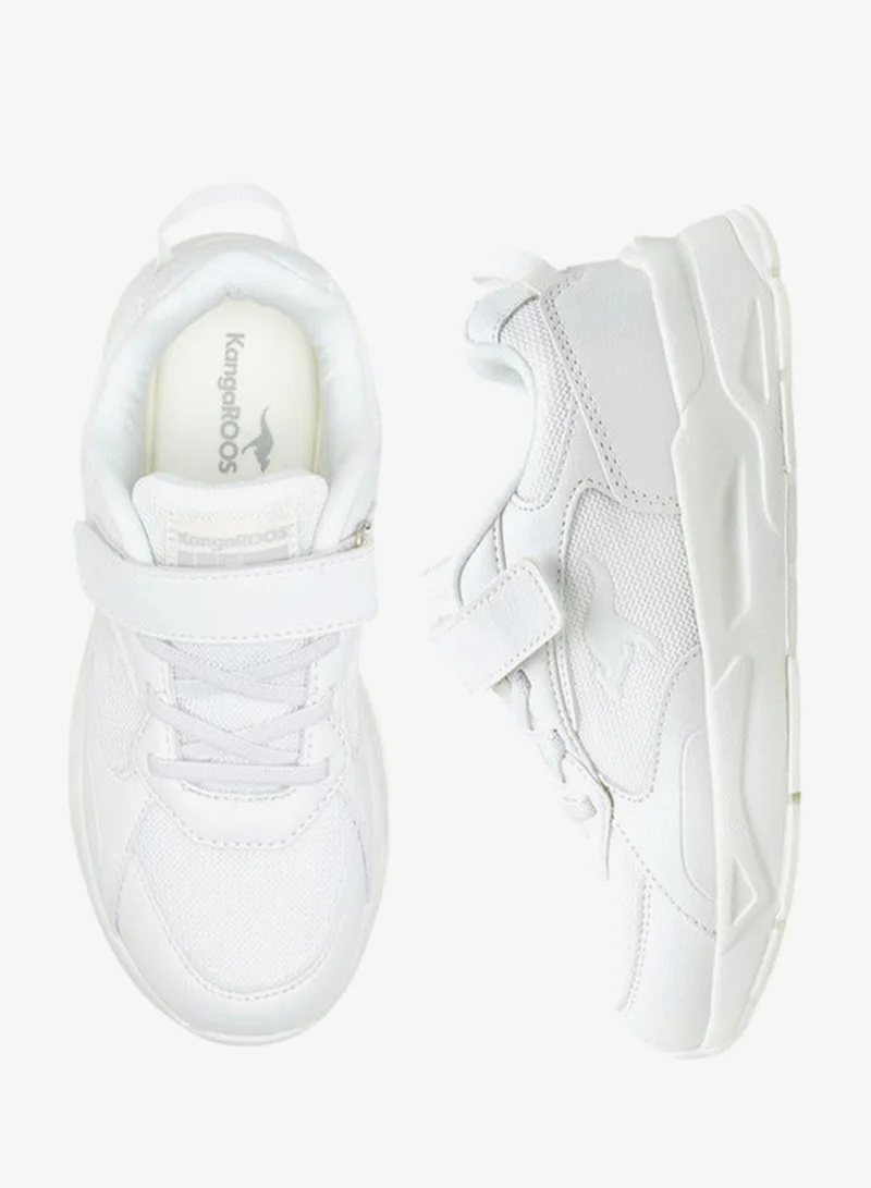 kangaROOS WHITE Boys' Textured Sports Shoes with Hook and Loop Closure for Men | Best Price UAE