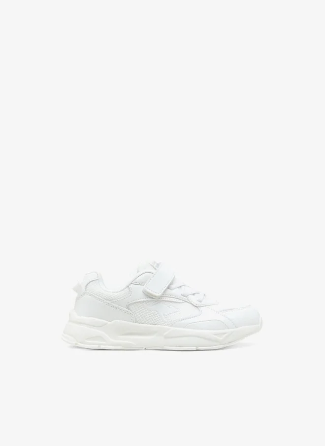 kangaROOS Boys' Textured Sports Shoes with Hook and Loop Closure