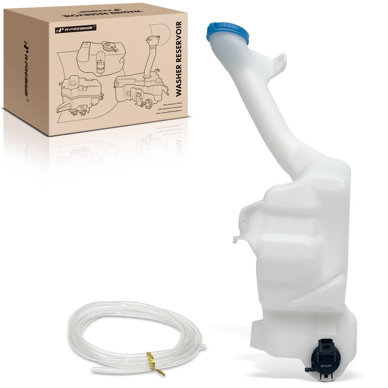 APremium Windshield Washer Reservoir Compatible with Select Honda Models Accord 2013 2014 2015 2016 2017 with Washer PumpFiller NeckCapHoseBracket Replace 76841T2FA01