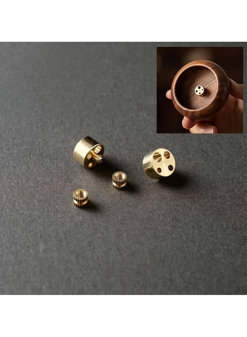 Sandalwood and Oud Incense Holder - Multi-Slot Wooden Base for Backflow Sticks, Elegant Small Zen Decor for Home/Altar, Natural Design Leaves No Trace - Image 3