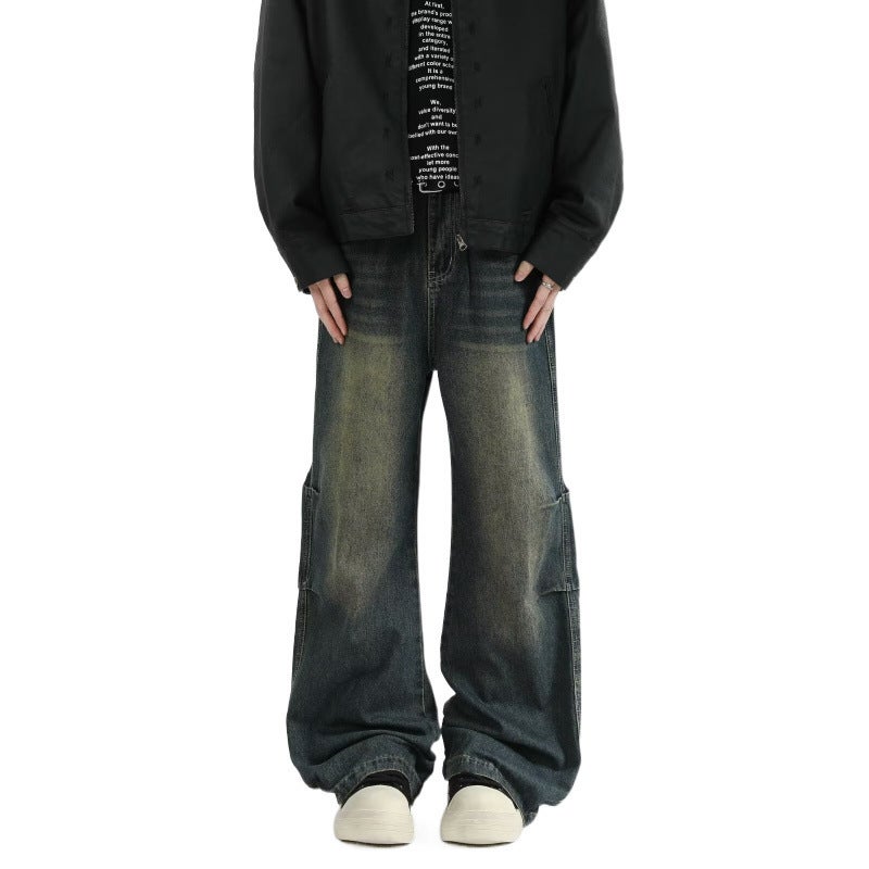Unisex Classic Denim Jeans Loose Fit Daily Outdoor Wear - Image 5