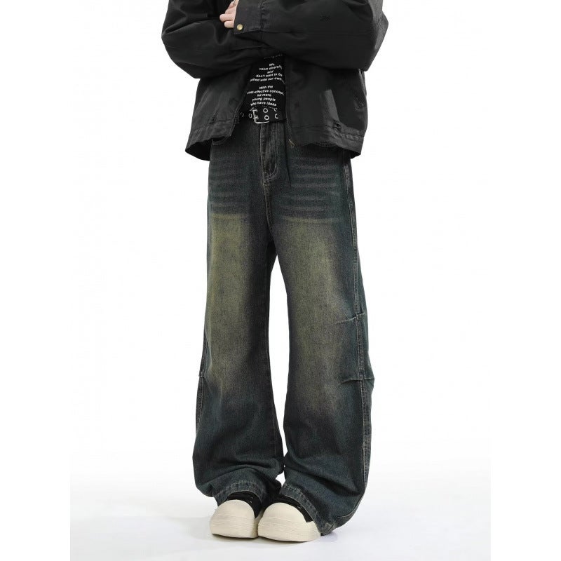 Unisex Classic Denim Jeans Loose Fit Daily Outdoor Wear - Image 2