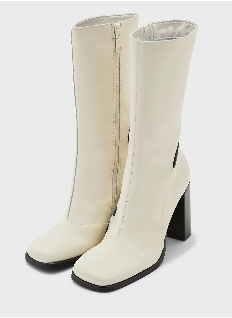 Calvin Klein Jeans Casual Ankle Heel Boots
