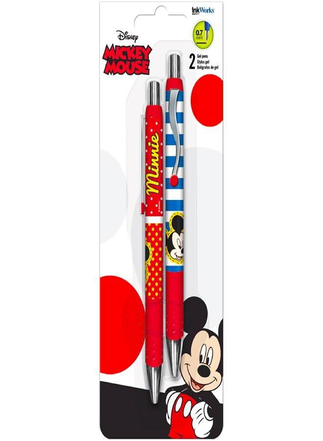 Inkworks Inkworks Disney Mickey & Minnie Mouse Gel Pens 2 Pack, 2 Count (Pack of 1)  - Image 2