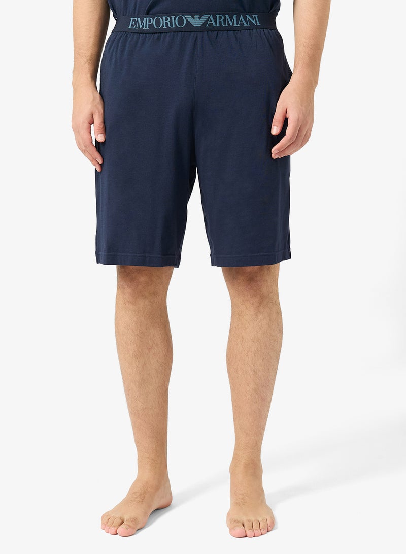 امبوريو ارماني مجموعة تيشيرت وشورت بشعار الماركة - Image 4