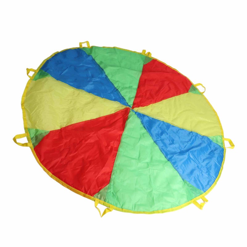 1.8m Jump Sack Rainbow Umbrella Kids Play Parachute Sport Activity Game Accessory - Image 5