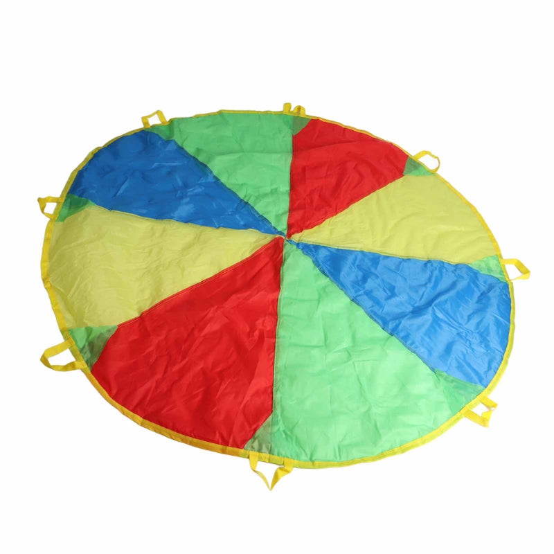 1.8m Jump Sack Rainbow Umbrella Kids Play Parachute Sport Activity Game Accessory - Image 4