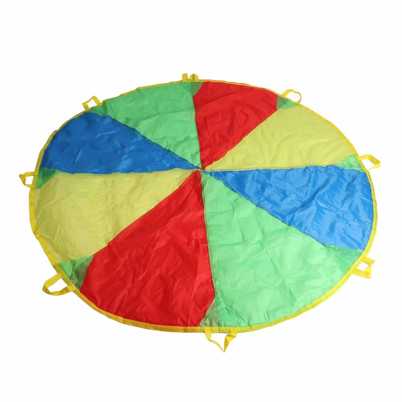 1.8m Jump Sack Rainbow Umbrella Kids Play Parachute Sport Activity Game Accessory - Image 2