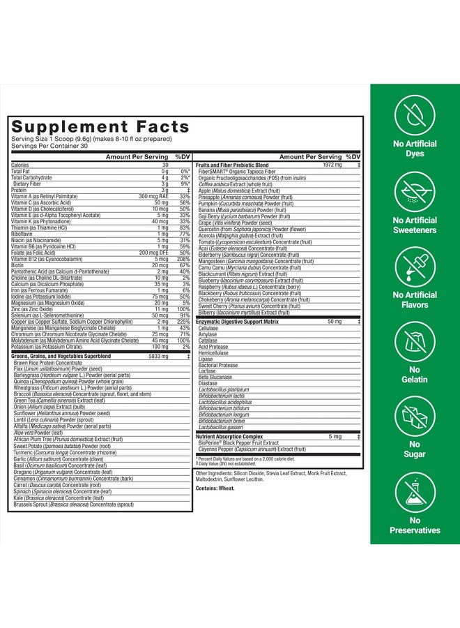 Force Factor Smarter Greens Daily Wellness Powder 2-Pack to Support Energy, Immunity & Digestion, Greens Powder, Superfood Powder with Vitamins, Minerals & Probiotics, Unflavored, 60 Servings - Image 3