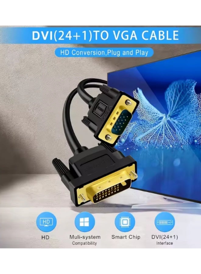 Shuliancable DVI to VGA cable active , suitable for HDTV PC hosts, laptops, monitors, and projectors - Image 3