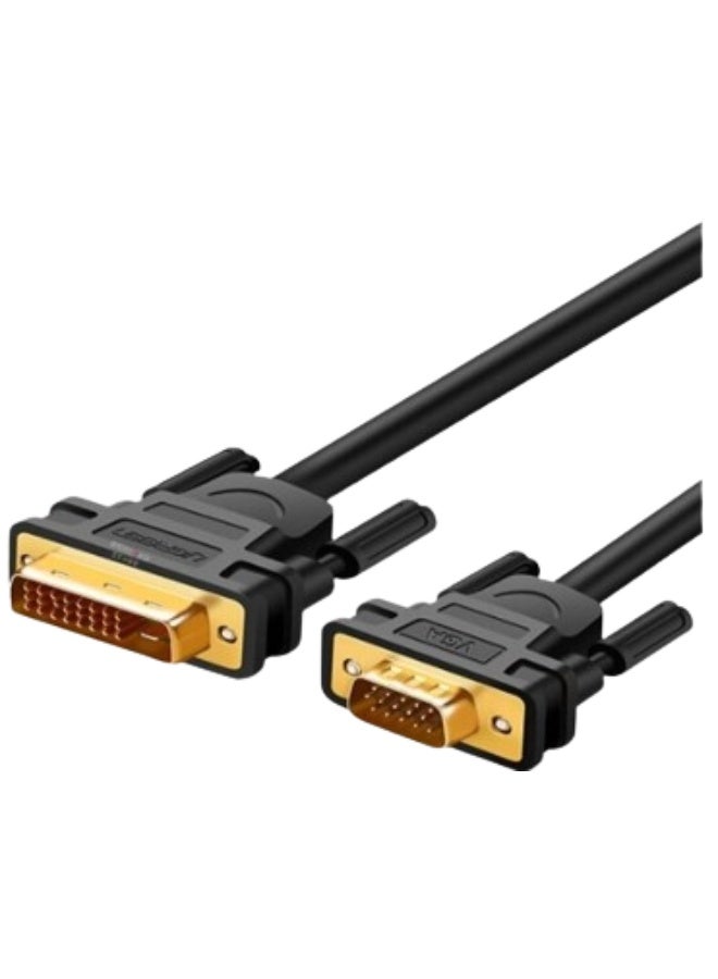 Shuliancable DVI to VGA cable active , suitable for HDTV PC hosts, laptops, monitors, and projectors - Image 1
