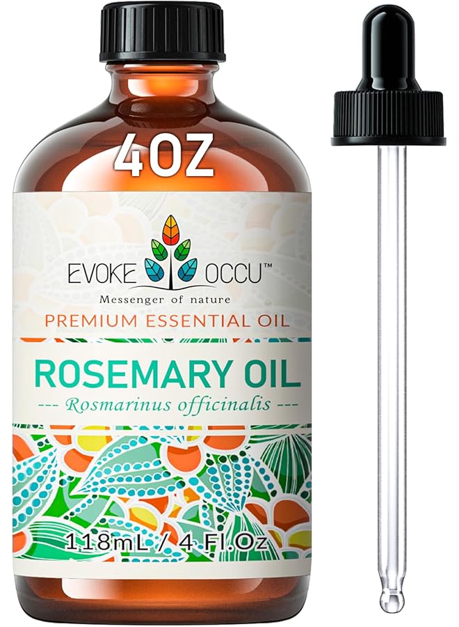 erorex 4 Fl Oz Rosemary Essential Oil Pure Rosemary Oil For Hair Growth Nourish Scalp And Skin Care 118Ml - Image 1