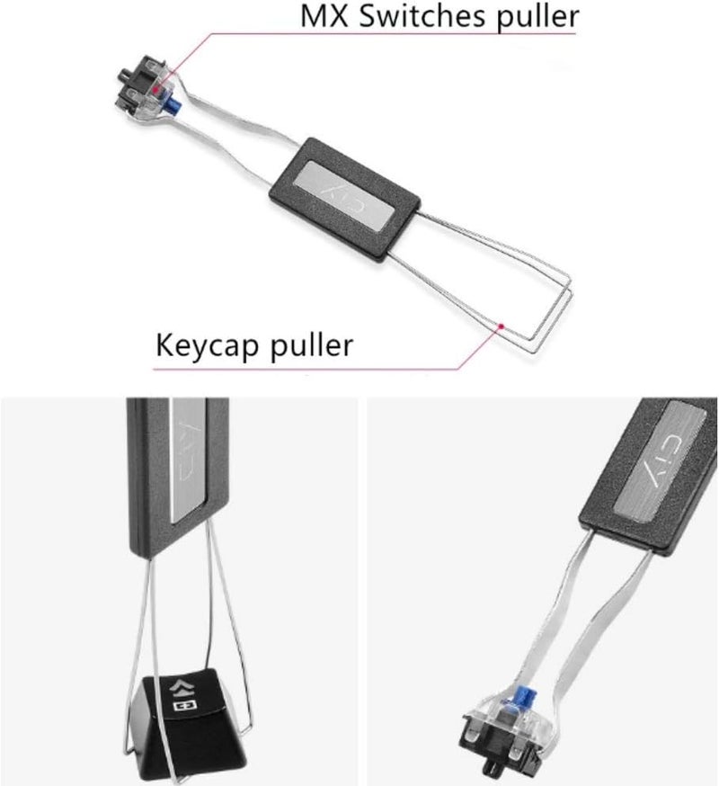 Granvela 2Pack Keycap and Switch Pullers Stainless Steel Switch Remover for Mechanical Keyboard DIY Tool for Fixing Keyboard - Image 4