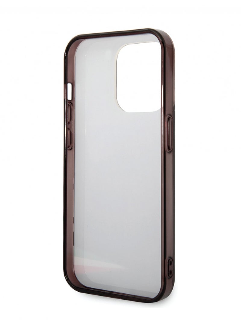فيراري حافظة PC/TPU مع طباعة طبقة مزدوجة لهاتف iPhone 14 Plus - أسود - Image 5