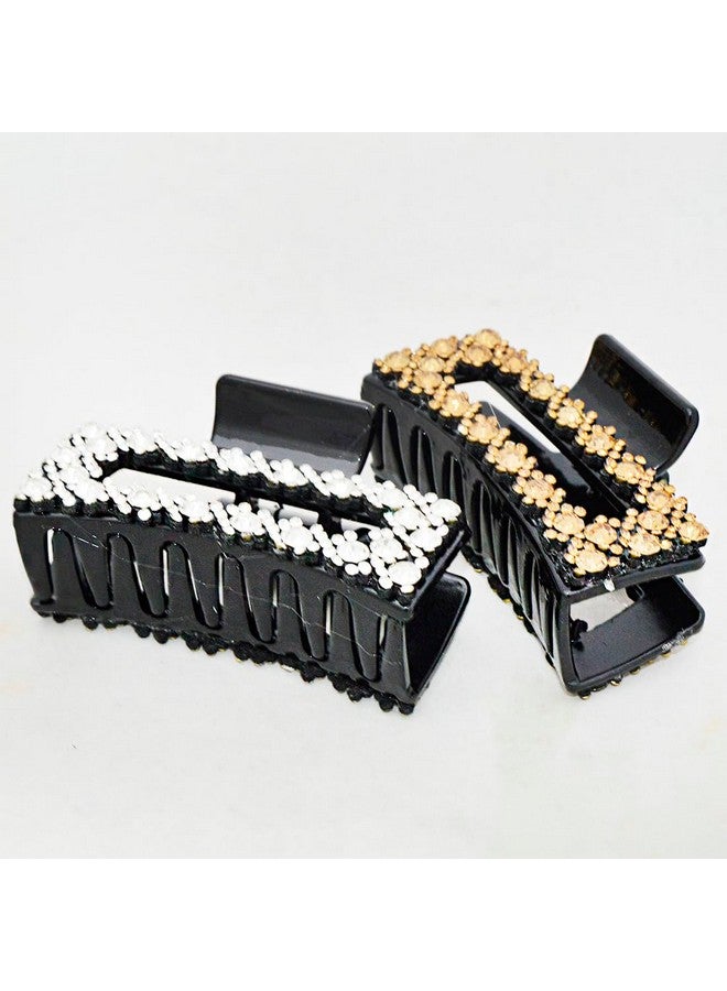 Adbeni Stone Hair Clutcher | Stylish and Durable Hair Claw | for All Hair Types | Secure Grip & Elegant Design | Random Color 1pc - Image 1