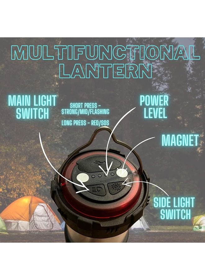 Arabest Training Camping Lantern Rechargeable with Power Bank 2000mah, 9 Light Modes, Ultra Bright LED Torch Tent Light, 10+ Hrs Battery Life for Camping Equipment and Emergency Light - Image 5