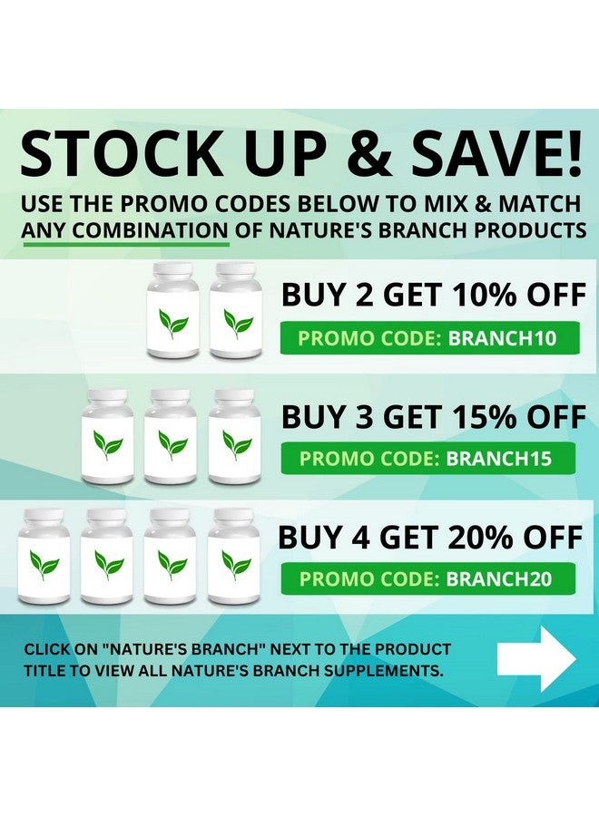 Nature's Branch Magnesium Citrate 400Mg 200 Capsules High Potency For Sleep Leg Cramps Extra Strength Absorption Easy To Swallow Pills For Women & Men Vegan Supplement Not Tablets Made In Usa - Image 5