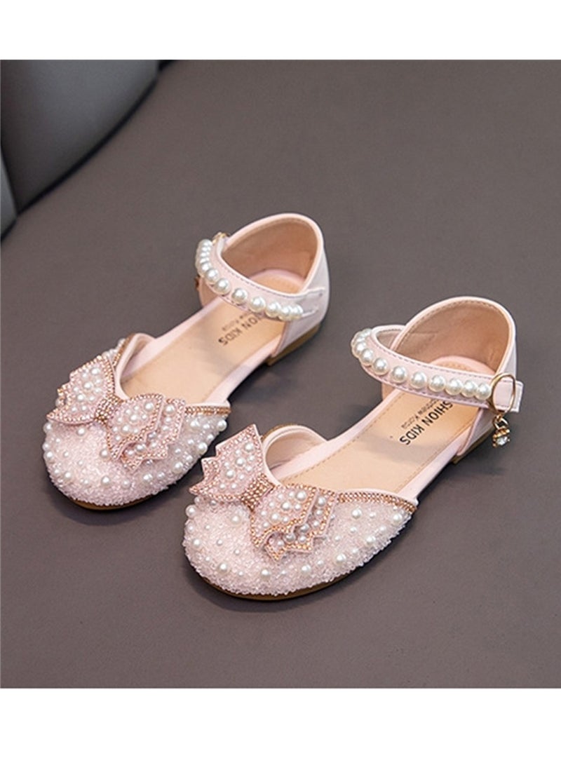 Girls princess shoes new baby sandals children's summer bow pearl shoes performance shoes - Image 4