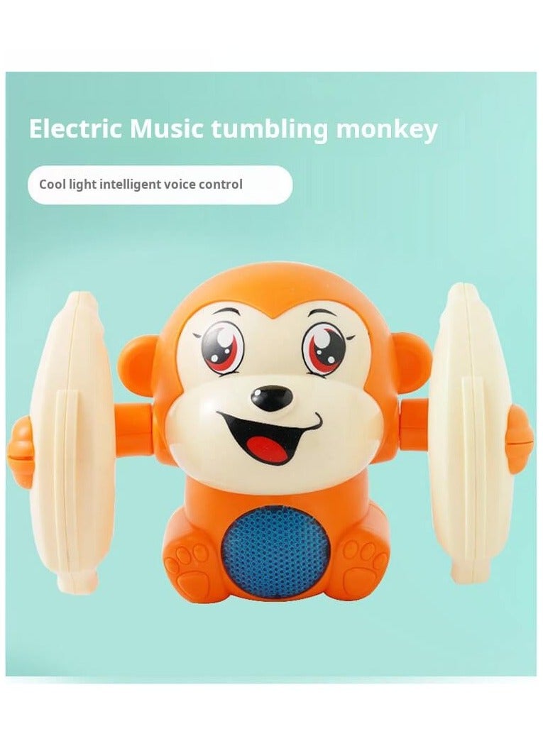Crawling Toy For Baby Kids  - Tumbling Musical Toys With 360°Spinning  Rolling Music Light Sensor Control(Orange) - Image 4