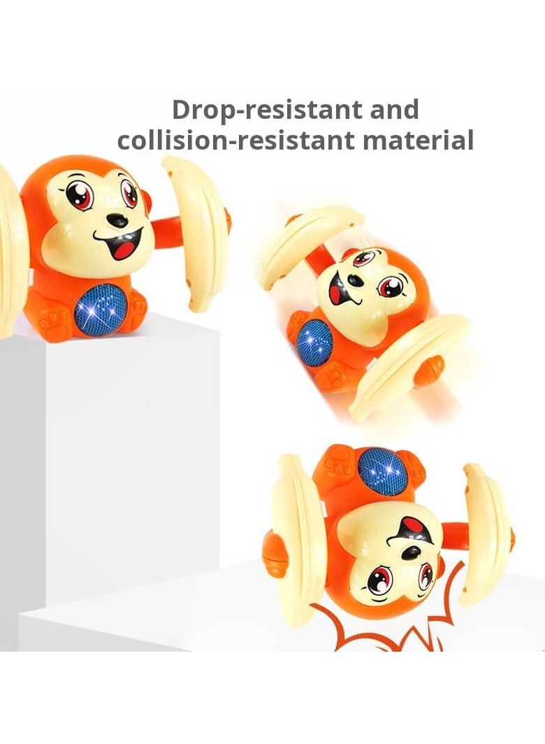 Crawling Toy For Baby Kids  - Tumbling Musical Toys With 360°Spinning  Rolling Music Light Sensor Control(Orange) - Image 3