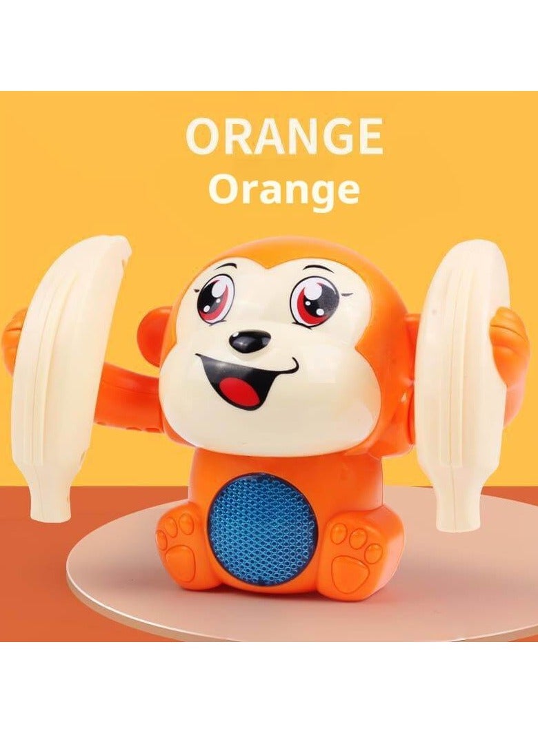 Crawling Toy For Baby Kids  - Tumbling Musical Toys With 360°Spinning  Rolling Music Light Sensor Control(Orange) - Image 2