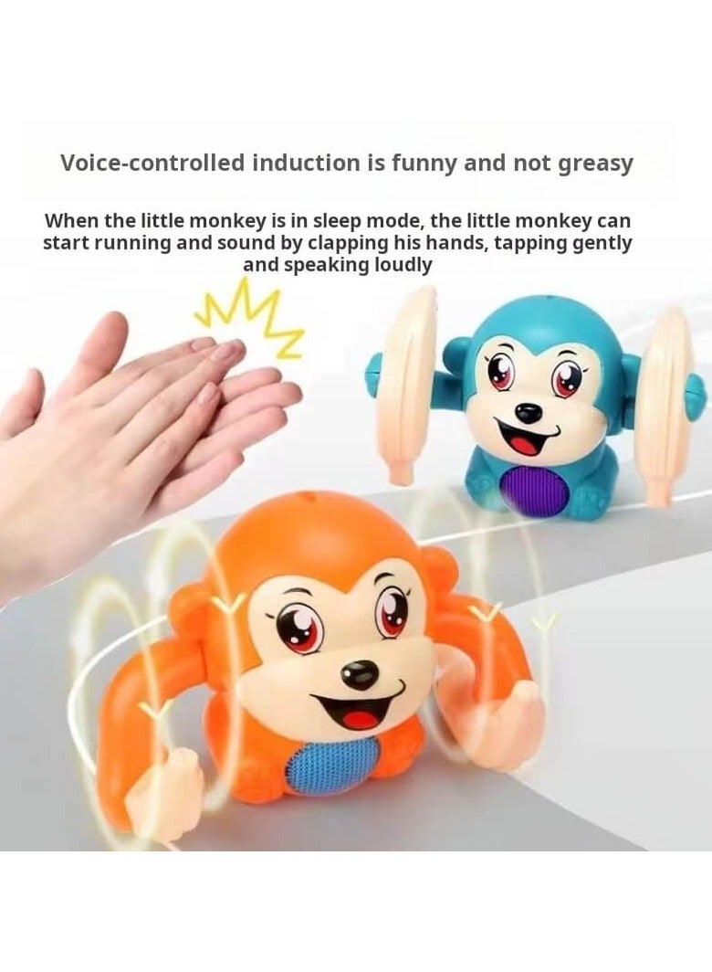 Crawling Toy For Baby Kids  - Tumbling Musical Toys With 360°Spinning  Rolling Music Light Sensor Control(Orange) - Image 5